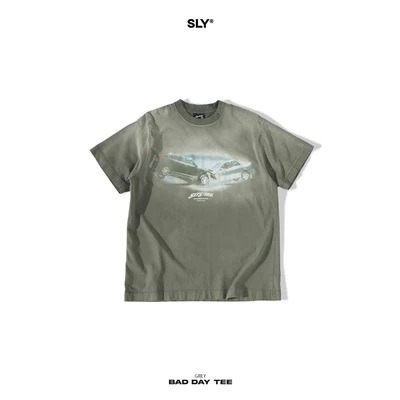 Áo thun washed SLY Bad Day Olive