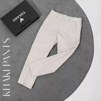Quần Kaki Nam KHAKI PANNTS Torano túi chéo basic regularfit cúc rập logo Không Phai Màu GABK503
