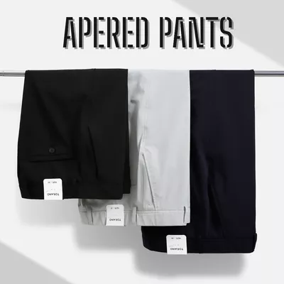 Quần âu slimfit trơn nam TORANO cạp luồn chun thêu logo Lịch Lãm Trẻ Trung Hàn Quốc GABT503