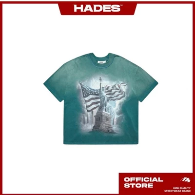 HADES LIBERTY FADE TEE - HADES Brand Chính hãng Áo tay ngắn unisex / XANH