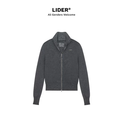 Áo Len Khoá Kéo Tay Dài Unisex LIDER HOMEBODY ZIP KNIT TOP
