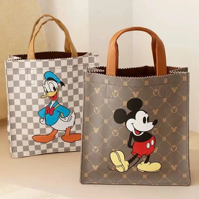 Túi Da In Hình Dễ Thương Hoạt Hình Disney Túi Da Micky Chống Thấm Nước Dễ Thương Gói Mua Sắm A978