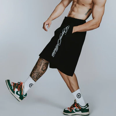 Quần lửng Kaki ĐEN Degrey ATHLETE short Kaki pant - SOKAKIATHDEN