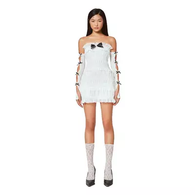 LSOUL Natalie Dress Đầm Moking Đính Nơ Nữ Váy V23081566 Women