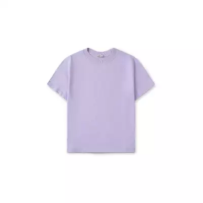 LIBÉ WORKSHOP - Áo thun cotton màu tím nhạt tay ngắn 7615