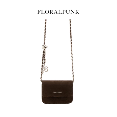 Túi / Ví đeo chéo Floralpunk Ivy Chain Mini - Suede Brown