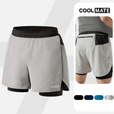 Quần Shorts thể thao chạy bộ 2 lớp Fast & Free III Coolmate