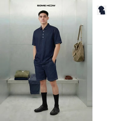 [N] Set Denim Shirt Short Versatile Camplife 2 Chất Vải Denim Thoải Mái Thoáng Mát, SB0061 SOME HOW STORE