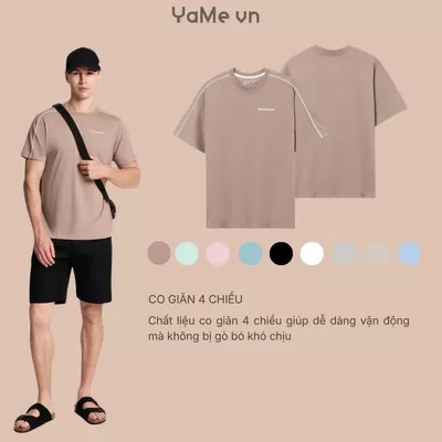 Áo thun viền khác màu, phom ôm vừa F2 - Seventy Seven 004 22714 |YaMe|