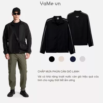 Áo khoác dù phối màu, không nón, phom vừa F3 - Seventy Seven 040 23193 |YaMe|