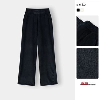 [GIÁ MỞ BÁN] Quần Nỉ Nhung Nữ 5S Fashion Dày Ấm, Cạp Chun Phom Regular W0QDC25002