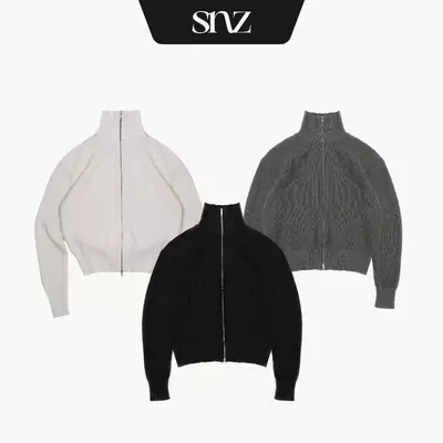 Áo Len Zip Boxy SNAZZY Unisex Chất Liệu Sợi Len Chính Hãng - ZIP KNIT