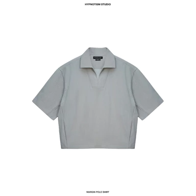 HYPNOTISM | MARGIN POLO SHIRT - Áo polo oversize tay ngắn unisex