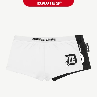 Quần thun ôm nữ dáng ngắn DAVIES mini short lưng thấp hoạ tiết hình in logo thun co giãn ôm sát Legacy Short | D-Q16
