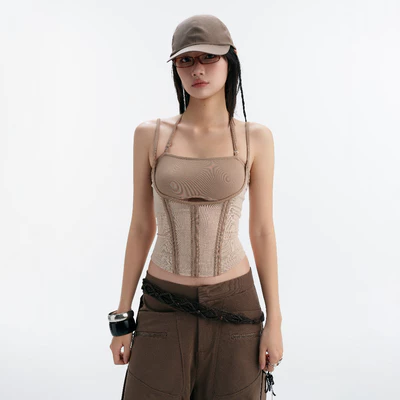 MELIOS MESH TOP (BEIGE) BunnyHill SSTS40b