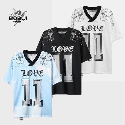 Áo Jersey BOBUI LOVE&PEACE ANGELS FOOTBALL BÓNG ĐÁ OVERSIZED