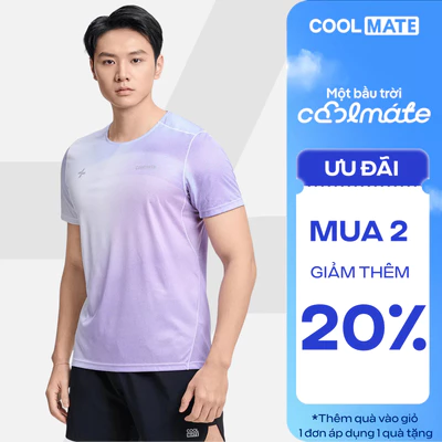 [MUA 2 GIẢM 20%]Áo Thun thể thao nam nữ unisex chạy bộ Running Graphic Luman Gradient siêu nhẹ nhanh khô Coolmate
