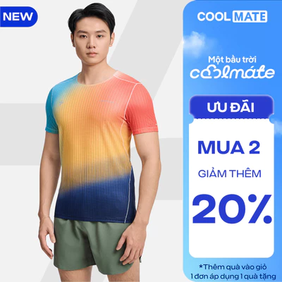 [MUA 2 GIẢM 20%]Áo thun thể thao đa năng AirFlow Exdry Dynamic, áo chạy bộ, pickleball siêu nhẹ COOLMATE