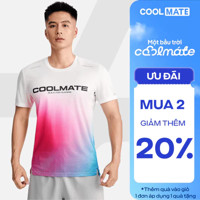 [MUA 2 GIẢM 20%]Áo thun chạy bộ unisex nam nữ thấm hút, nhanh khô, siêu nhẹ logo Coolmate