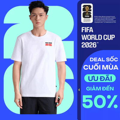 [GIÁ SỐC]Áo thun unisex Cotton Compact World Cup Unity, áo thun mặc hàng ngày đi chơi dạo phố