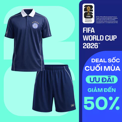[GIÁ SỐC]Set đồ thể thao bóng đá World Cup Áo polo nam phối bo cổ Quần shorts Performance thoáng khí COOLMATE