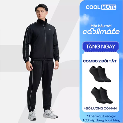 [TẶNG COMBO 2 ĐÔI TẤT]Set thể thao nam Flexline Active Áo khoác Quần Jogger bền bỉ, nhanh khô, thoải mái Coolmate