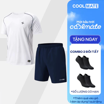[TẶNG COMBO 2 ĐÔI TẤT]Set thể thao Tennis, Typti, Pickleball Essentials Áo Driveshot Quần 7 inch đa năng Coolmate