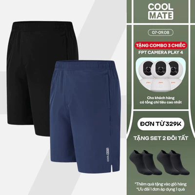 [TẶNG COMBO TẤT ĐƠN 329K]Combo 2 quần đùi thể thao nam Short 7inch thoáng khí nhanh khô đa năng Coolmate