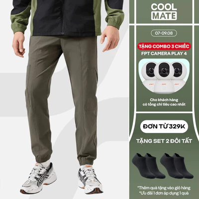 [TẶNG COMBO TẤT ĐƠN 329K]Quần dài thể thao nam Jogger UT đa năng, trượt nước, co giãn, độ bền cao - Coolmate