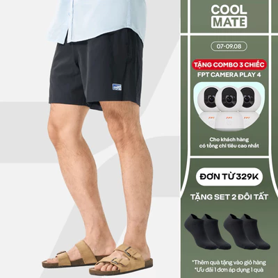 [TẶNG COMBO TẤT ĐƠN 329K]Quần short nam Travel shorts 7inch mềm mại, thoáng khí, quần đùi dạo phố, du lịch  Coolmate