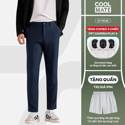 [TẶNG QUẦN 99K]Quần Dài ECC Warp Pants dáng Slim co giãn giữ form tốt, quần đi làm đi chơi dạo phố Coolmate