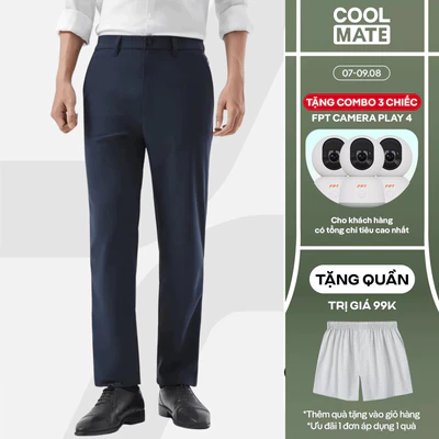 [TẶNG QUẦN 99K]Quần dài nam ECC pants dáng Taper giữ form co giãn dễ dàng vận động quần đa năng Coolmate