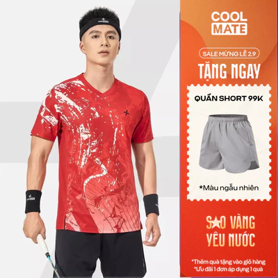 [TẶNG QUẦN SHORT]Áo thun thể thao nam cầu lông, Pickleball IN Abstract Graphic thấm hút, nhanh khô, thoáng khí Coolmate