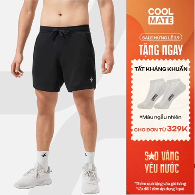 [TẶNG TẤT ĐƠN 329K]Quần Shorts Gym thể thao Cotton 6 inch II co giãn, thấm hút mồ hôi Coolmate