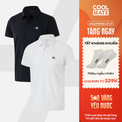 [TẶNG TẤT ĐƠN 329K]Combo 2 Áo polo nam thể thao Promax-S1, áo Gym, chạy bộ, Pickleball, Tennis thoáng khí Coolmate