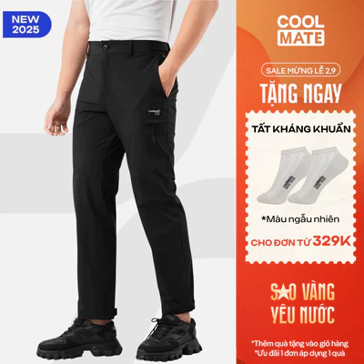 [TẶNG TẤT ĐƠN 329K]Quần dài nam UT Pants Thoáng Khí V2 Độ bền cao co giãn trượt nước leo núi trekking Coolmate