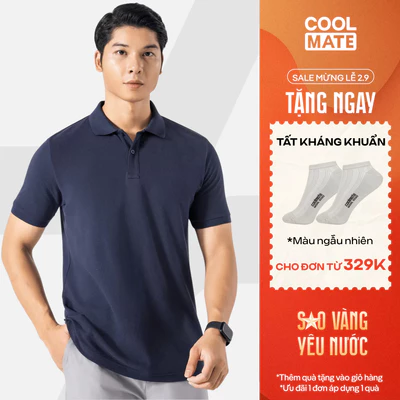 [TẶNG TẤT ĐƠN 329K]Áo Polo nam Pique Basic Cotton 100% Ready To Wear thoáng mát, vải mềm thoải mái Coolmate
