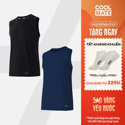 [TẶNG TẤT ĐƠN 329K]Combo 2 Áo ba lỗ, sát nách Promax nam thể thao đa năng, Pickleball thoáng mát thấm hút Coolmate