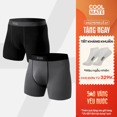 [TẶNG TẤT ĐƠN 329K]Combo 2 quần lót nam thể thao chạy bộ Fast & Free Run công nghệ Không Đường May êm ái Coolmate