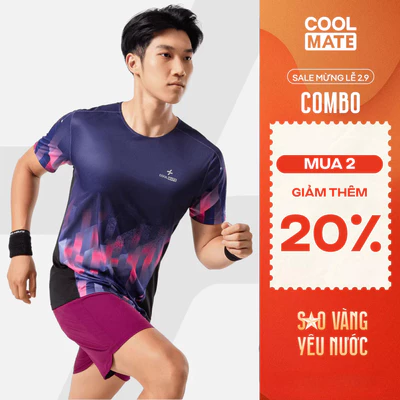 [MUA 2 GIẢM 20%]Áo thun chạy bộ Advanced Vent Tech thoáng khí Coolmate