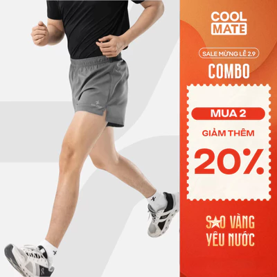 [MUA 2 GIẢM 20%]Quần short nam thể thao chạy bộ Running Essentials 5 inch thoải mái, co giãn, thấm hút Coolmate