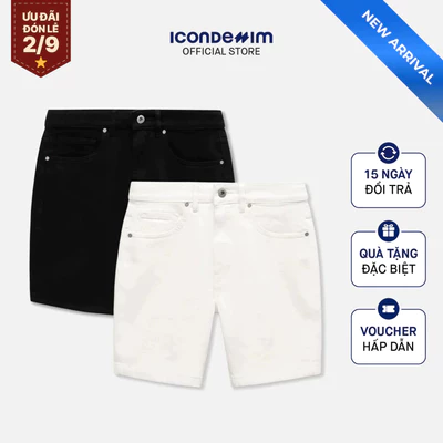 Quần Short Jeans Nam ICONDENIM Rigid Form Slim QSID0293