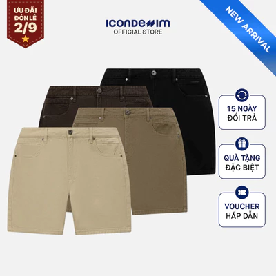 Quần Short Kaki Nam ICONDENIM Settle Form Regular QSID0294