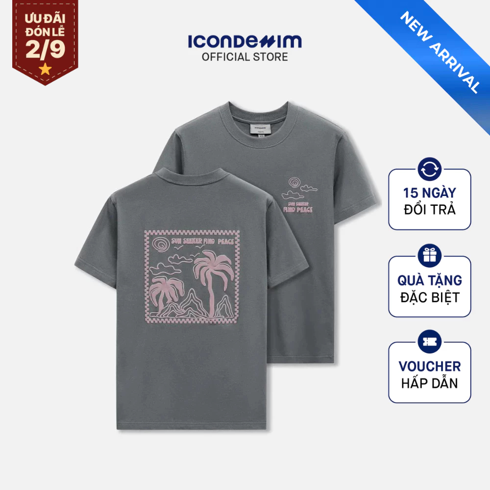 Áo Thun Nam ICONDENIM Sun Seeker Form Regular ATID0756
