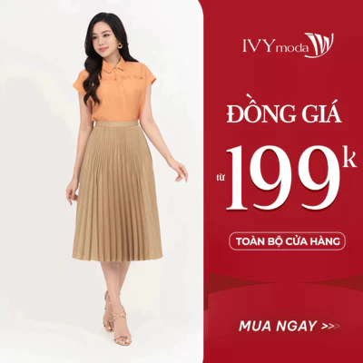 Chân váy Tuysi xếp ly IVY moda MS 30M8749