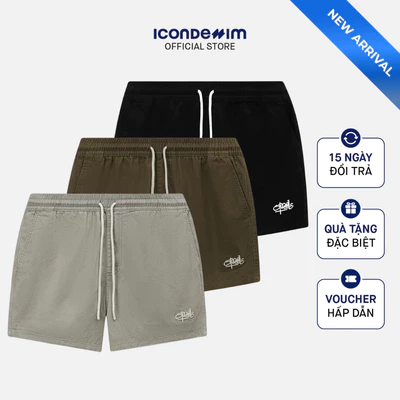 Quần Short Kaki Nam ICONDENIM Sand Drift Form Regular QSID0307