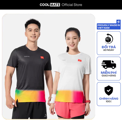 [MUA 3 GIẢM 12%][BST 2/9]Áo thun thể thao nam nữ chạy bộ CỜ ĐỎ SAO VÀNG" thấm hút tốt thoáng khí Coolmate