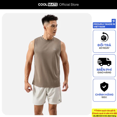 Set tập thể thao Áo Sleeveless Active Essentials + Quần Shorts 5" Moving Coolmate