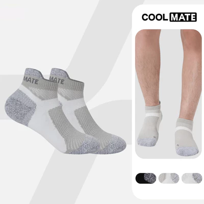 [MUA 2 GIẢM 5%]Tất Vớ thể thao unisex chạy bộ Pickleball Firm Compression Cushion Socks êm ái thấm hút tốt Coolmate