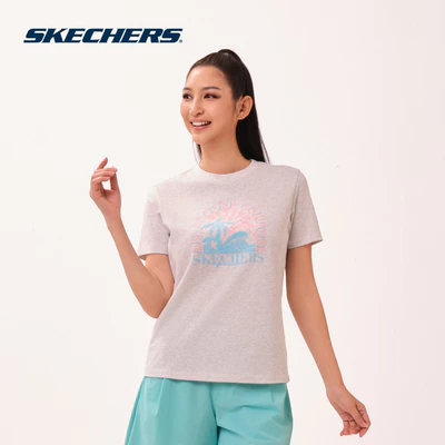 Áo Thun Tay Ngắn Nữ Skechers Cali Summer Iconic Short Sleeve Tee - SL126W163-0248